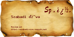 Szabadi Éva névjegykártya